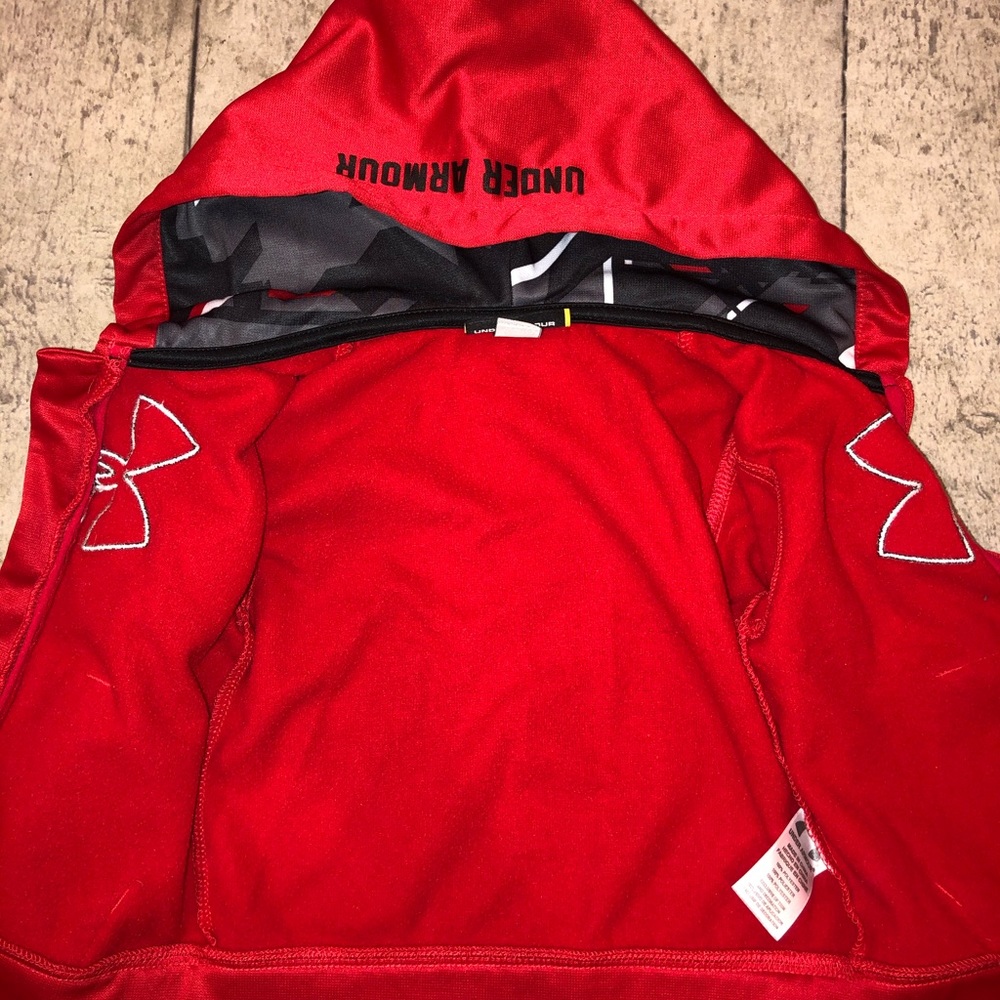 Under Armour Red Zip Hoodie